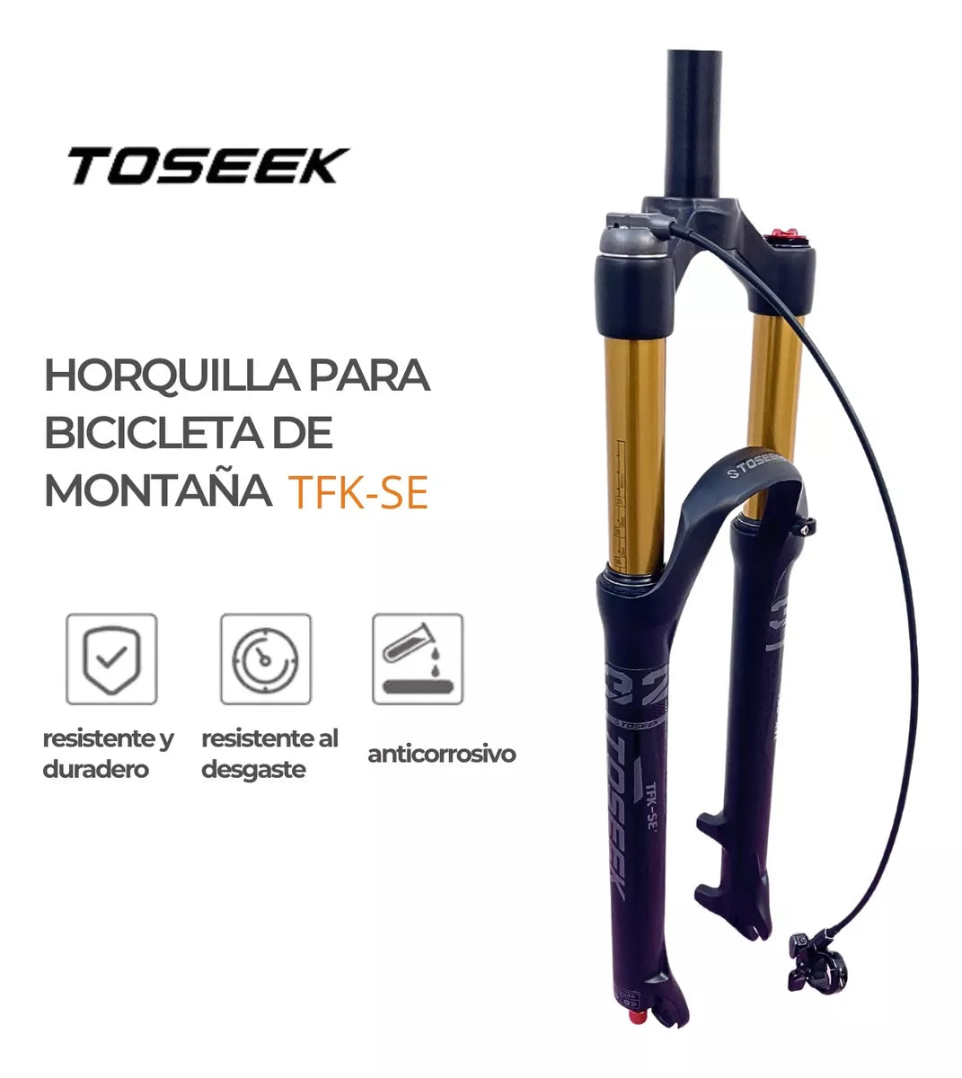 Horquilla Toseek TFK-SE Suspensión 29 Bloqueo Remoto