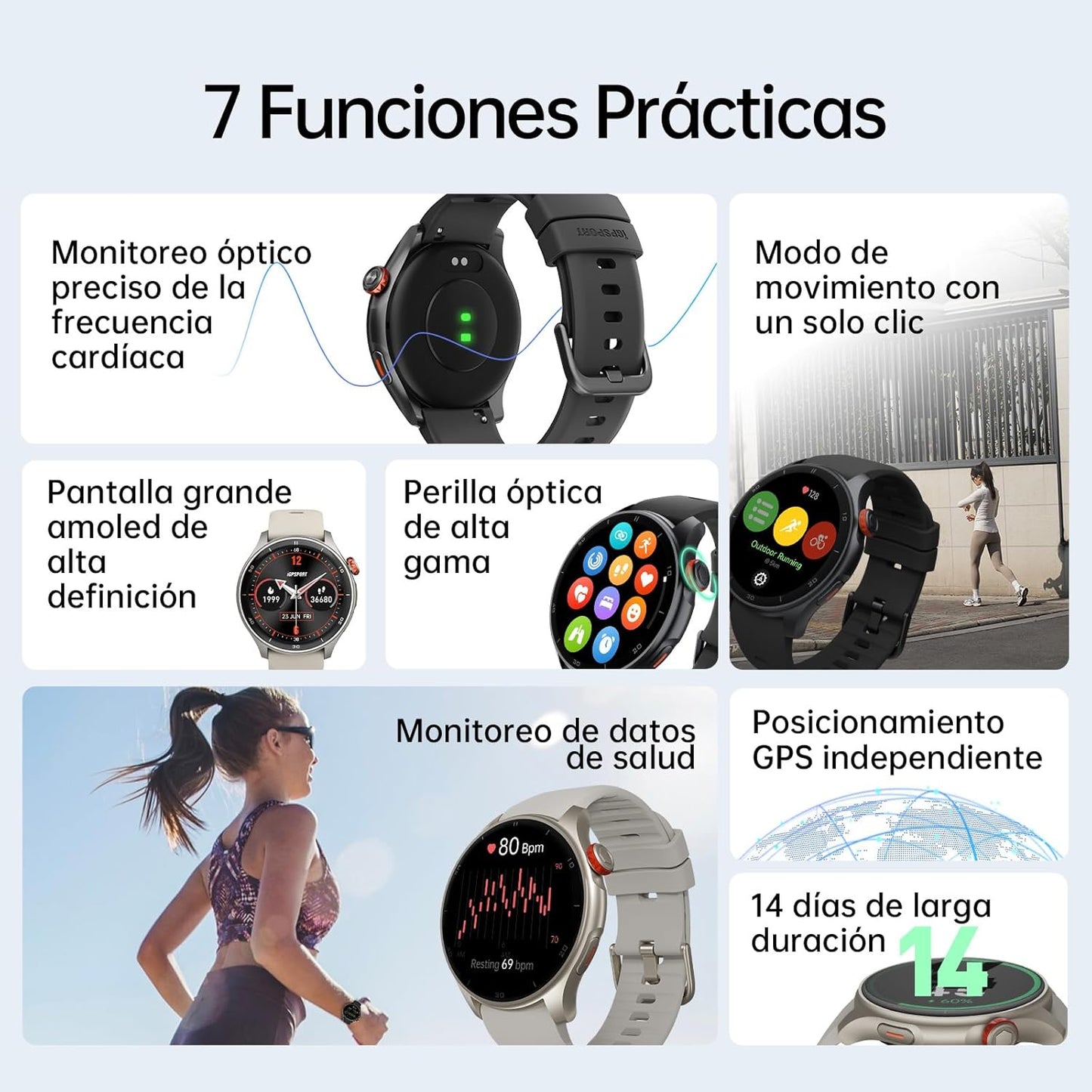 iGPSPORT LW10 Fitness Smartwatch Resistente al Agua con GPS