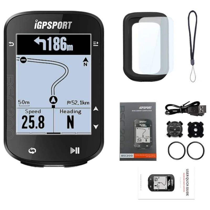 Ciclocomputador IGPSPORT BSC200 Bluetooth/ANT + GPS Negro